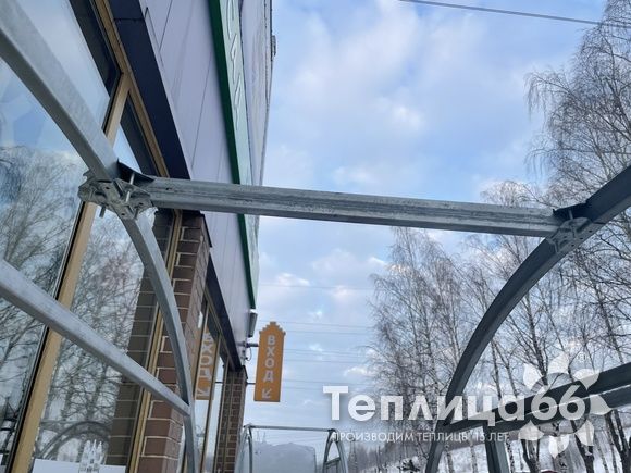 Теплица Рада Астра Люкс, оцинкованный профиль 20х40, покрытие из поликарбоната, шириной 3 метра (шаг 1 м)